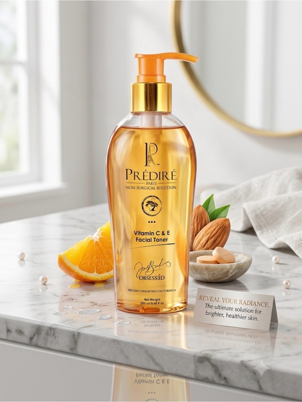 Predire Paris Vitamin C & E Booster Facial Toner ~ Retail $165